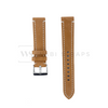Tan Thick Leather Watch Strap Front