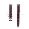 Wine Red Oxford Padded Leather Strap Front