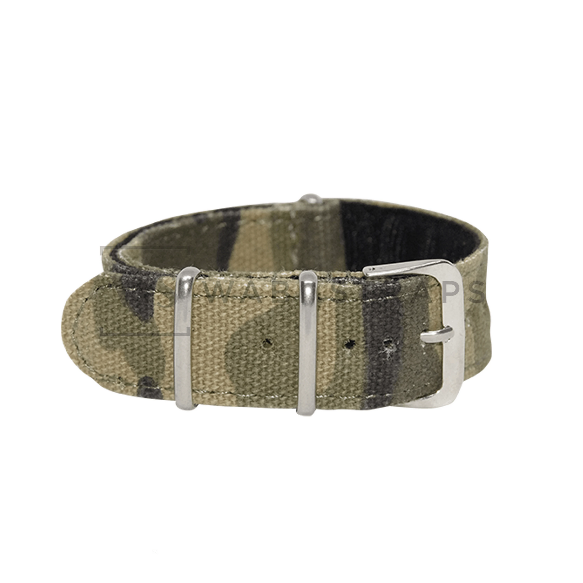 Woodland Tactical British Military Canvas Watch Strap