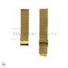 Yellow Gold Milanese Watch Band Two Piece