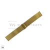 Yellow Gold Milanese Watch Band Front