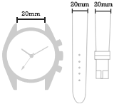 Lug width measurement guide